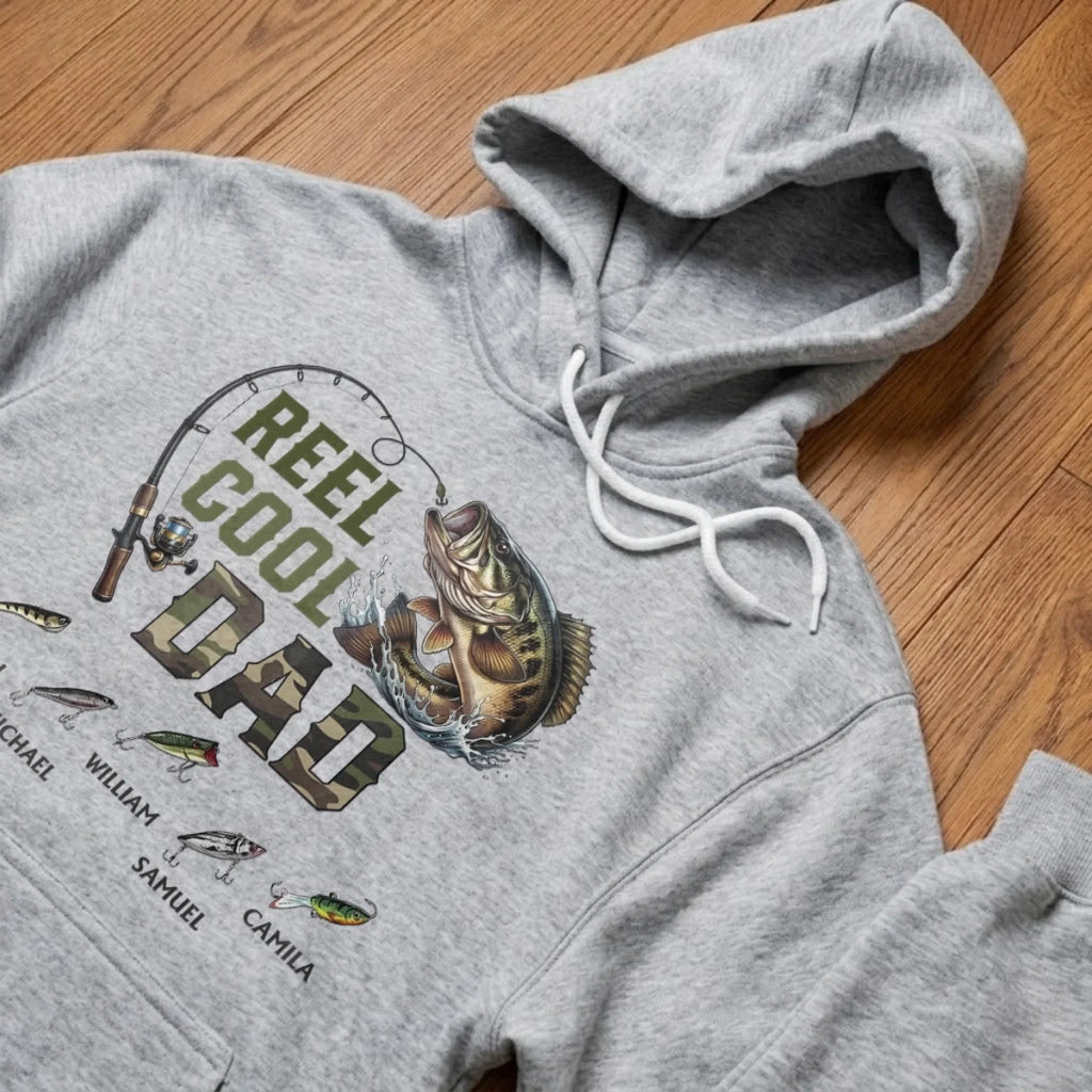 Custom Unisex T-shirt, Premium T-shirt, Hoodie - Personalized Father's Day Fishing Gifts For Fisherman, Dad, Grandpa - Dad’s Kind Of Therapy