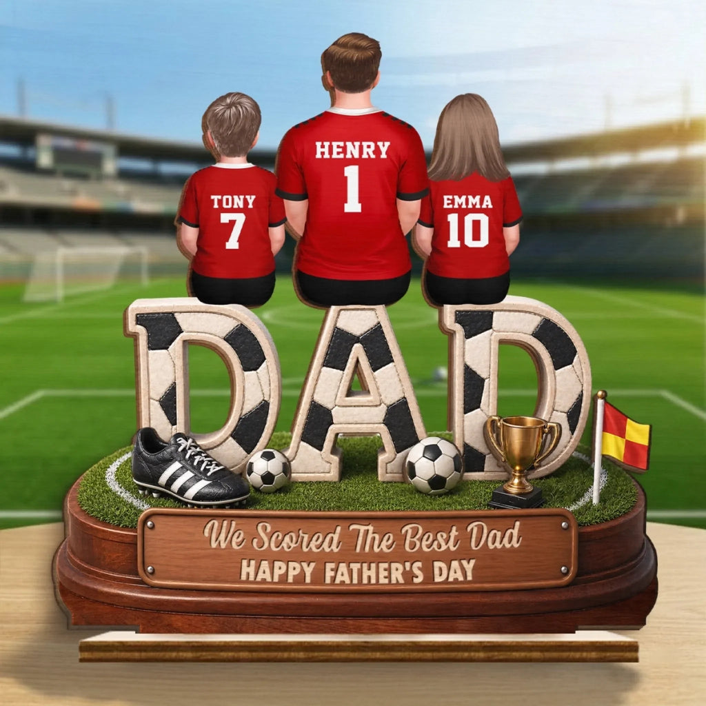 Custom Soccer World Cup 2-Layered Wooden Plaque - Personalized Father's Day Gifts For Dad, Grandpa, Soccer Lovers, Sports Fans, Sports Lovers - Built For The Soccer Life