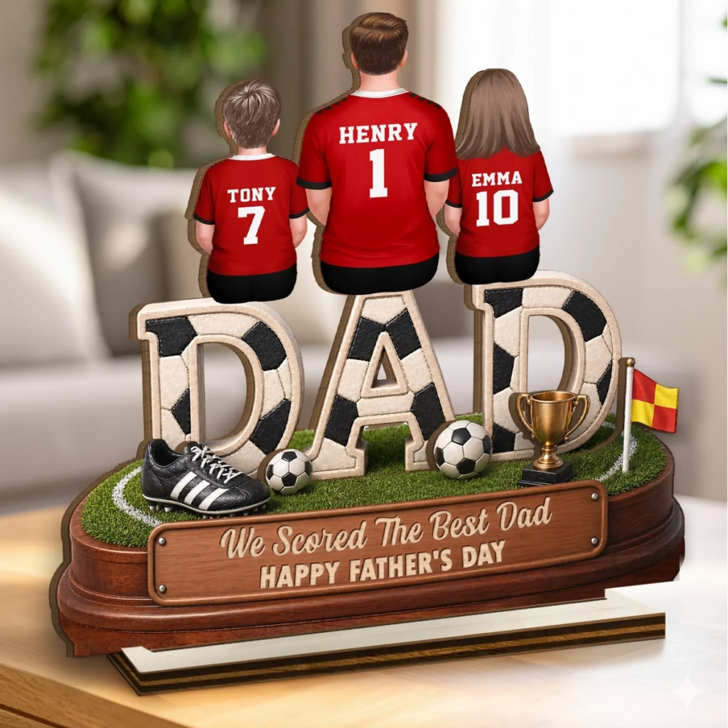 Custom Soccer World Cup 2-Layered Wooden Plaque - Personalized Father's Day Gifts For Dad, Grandpa, Soccer Lovers, Sports Fans, Sports Lovers - Built For The Soccer Life