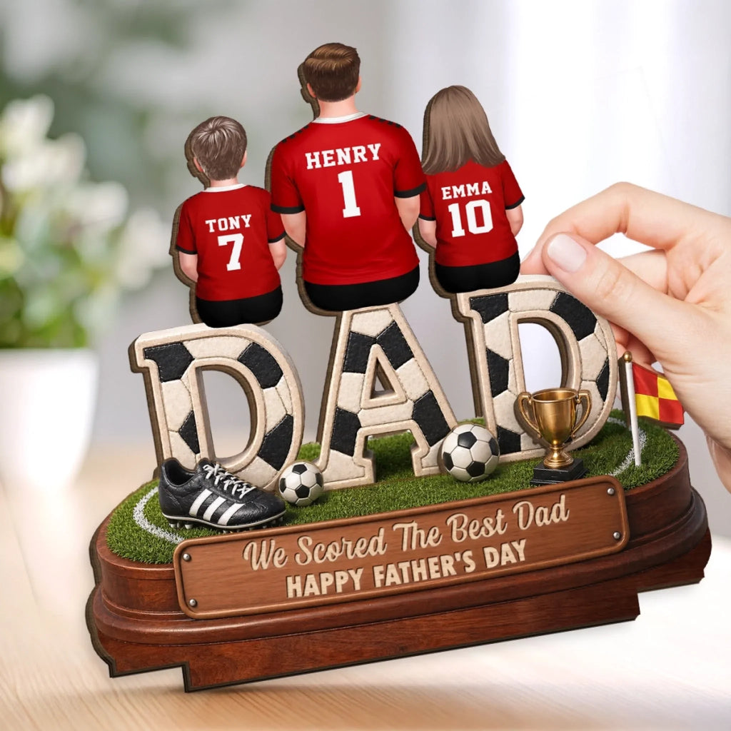 Custom Soccer World Cup 2-Layered Wooden Plaque - Personalized Father's Day Gifts For Dad, Grandpa, Soccer Lovers, Sports Fans, Sports Lovers - Built For The Soccer Life