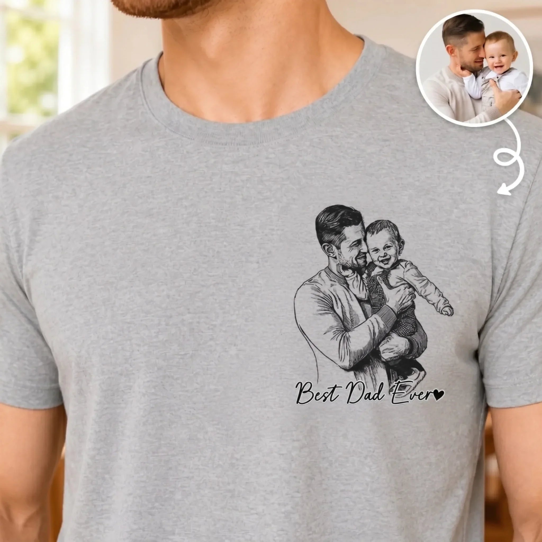 Custom Photo Unisex T-shirt, Hoodie, Sweatshirt - Personalized Father's Day Birthday Gifts For Dad, Grandpa - Dad, You’re One Of A Kind