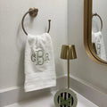 Monogrammed Hand and Bath Towel: Embroidered Gift, Custom Gift for Dad, Mom, Family