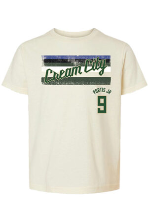 Youth Bucks Pro Shop 2025-26 City Edition Bobby Portis Jr Milwaukee Bucks T-Shirt