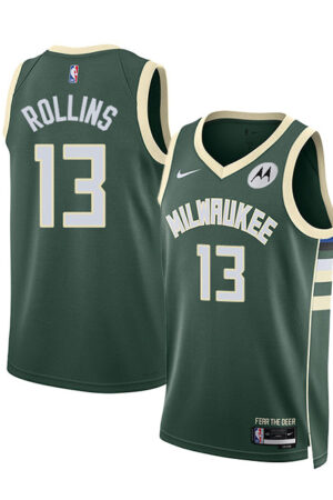 Nike 2022 Icon Edition Ryan Rollins Milwaukee Bucks Swingman Jersey