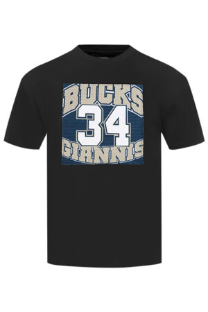Pro Standard Made To Play Giannis Antetokounmpo Milwaukee Bucks T-Shirt