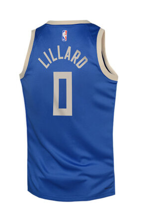 Youth Nike 2024-25 City Edition Damian Lillard Milwaukee Bucks Swingman Jersey