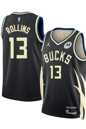 Jordan 2022 Statement Edition Ryan Rollins Milwaukee Bucks Swingman Jersey