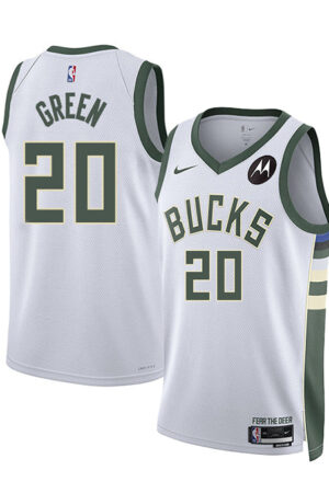 Nike 2022 Association Edition AJ Green Milwaukee Bucks Swingman Jersey