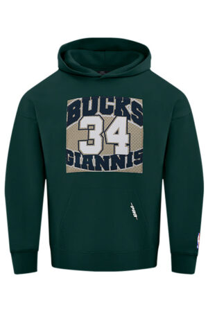 Pro Standard Made To Play Giannis Antetokounmpo Milwaukee Bucks Hooded Sweatshirt