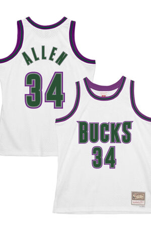 Mitchell & Ness Hardwood Classics Ray Allen 1996 Milwaukee Bucks Swingman Jersey