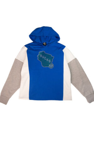 Women's G-III Gameplan Rhinestone Blue Milwaukee Bucks Hooded Sweatshirt