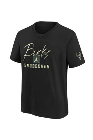 Youth Nike Courtside Statement Max90 Milwaukee Bucks T-Shirt