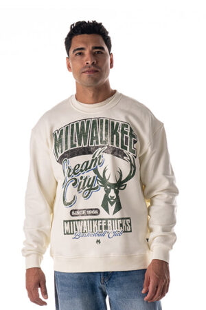 The Wild Collective 2025-26 City Edition Milwaukee Bucks Crewneck Sweatshirt