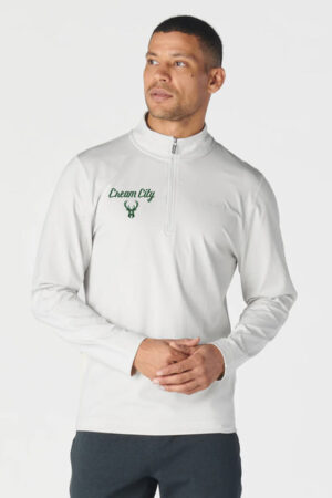 2025-26 City Edition Cream City Milwaukee Bucks 1/4 Zip Pullover