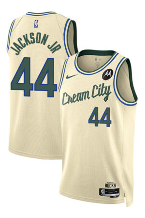 Nike 2025-26 City Edition Andre Jackson Jr Milwaukee Bucks Swingman Jersey
