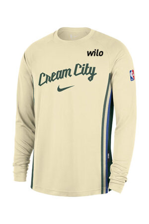Nike 2025-26 City Edition Game Theatre Milwaukee Bucks Long Sleeve T-Shirt