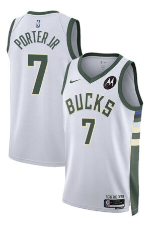 Nike 2022 Association Edition Kevin Porter Jr Milwaukee Bucks Swingman Jersey