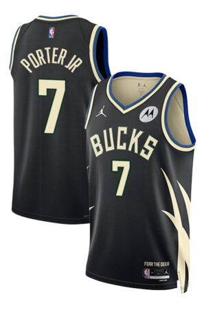 Jordan 2022 Statement Edition Kevin Porter Jr Milwaukee Bucks Swingman Jersey