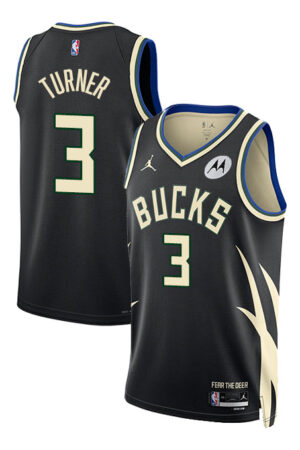 Jordan 2022 Statement Edition Myles Turner Milwaukee Bucks Swingman Jersey